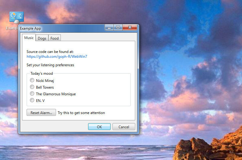Recreating a Windows 7 Desktop in the Browser